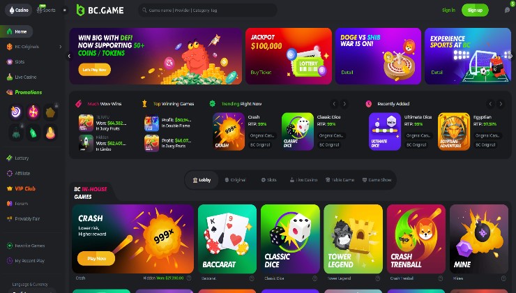 BC.Game Bitcoin Casino