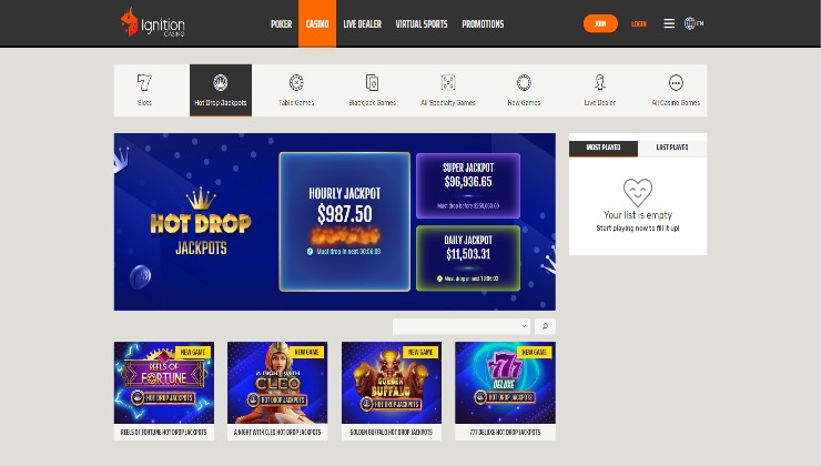 Ignition Bitcoin Casino Canada