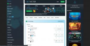 Betvictor Betting page