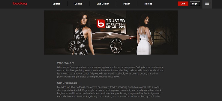 Bodog License and Credentials