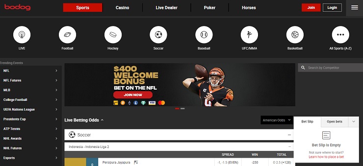 Bodog Sportsbook Review + Latest Bonus Offers at Bodog.eu