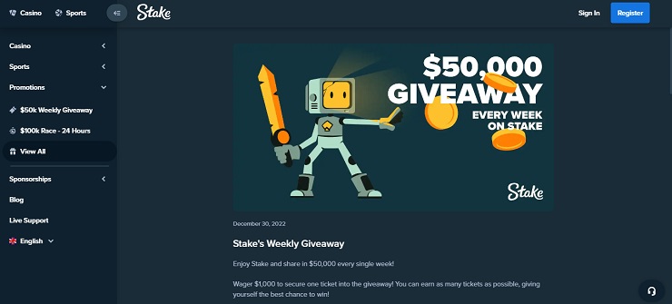 Stake Weekly Giveaway
