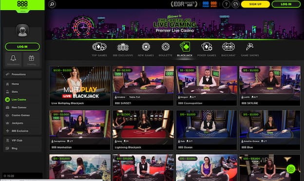 888casino live blackjack