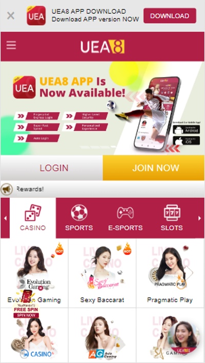 Mobile Casino App Malaysia - UEA8