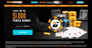 Malaysian online poker sites - Tiger Gaming homepage