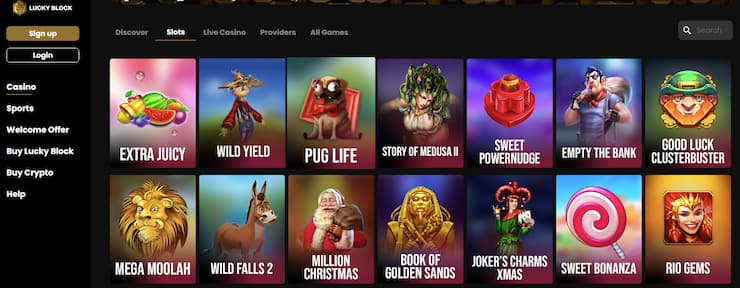 Innovative crypto casino with several top slots studios 