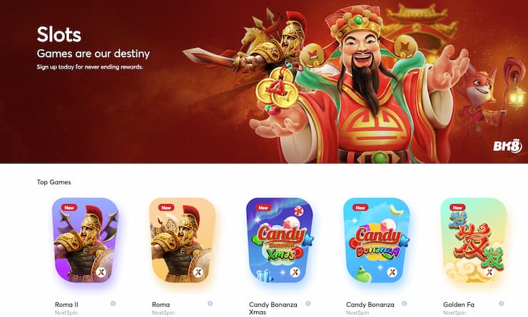 BK8 is a top casino for slots in Malysia