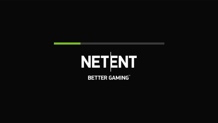 The loading screen of a Netent slot game