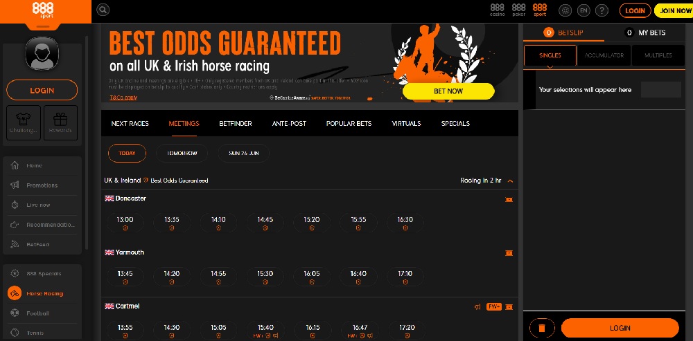 888sport horse racing betting sites