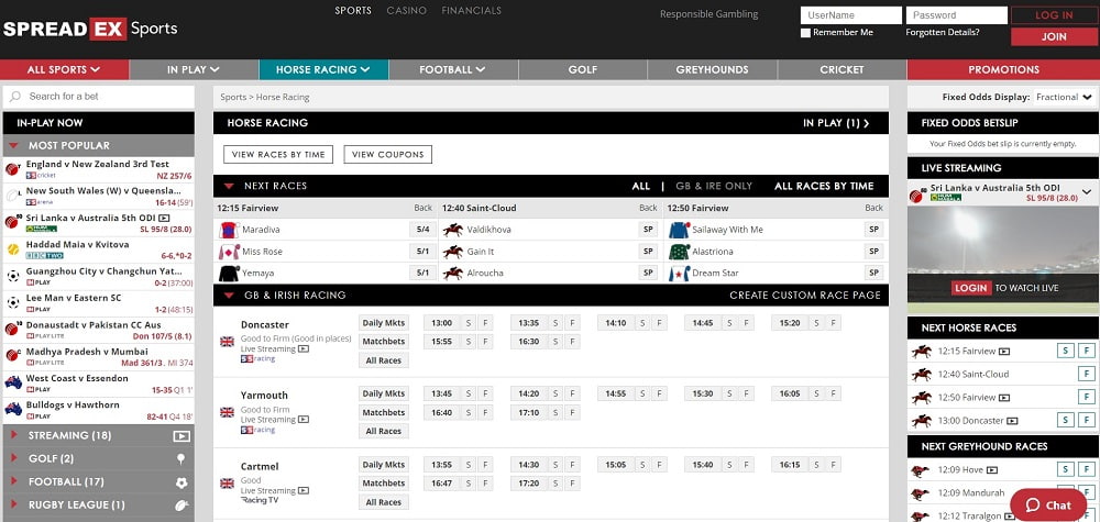 Spreadex horse racing betting sites