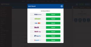 best betting sites - Betfred deposit screen