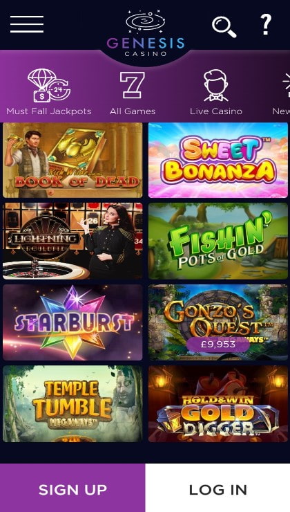 Genesis Casino app
