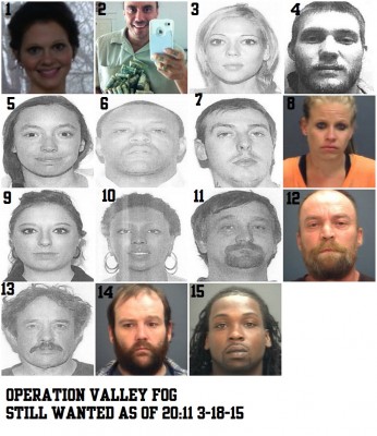 Operation Valley Fog Wanted as of 2011 and NUMBERED