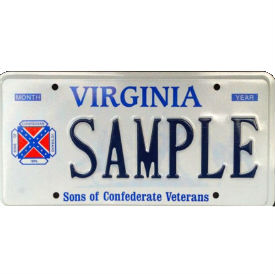 confed flag plate