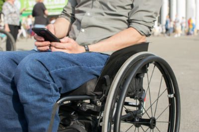man in a wheelchair