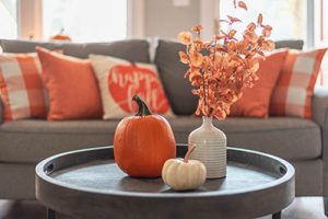 fall interior decorating autumn business pumpkin