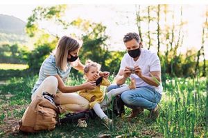 bike family outdoors masks