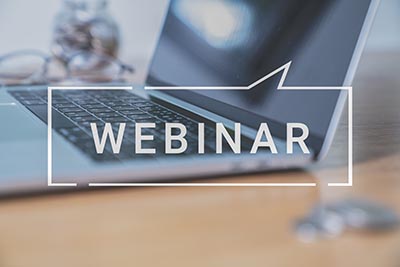 business webinar computer laptop