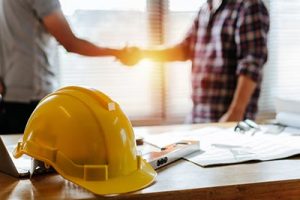 construction hard hat business