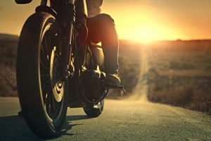 motorcycle road sunset sunrise business