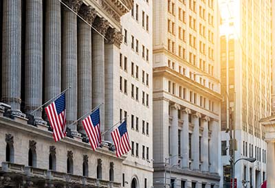 wall street flags