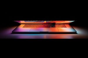 open laptop