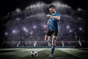 soccer player on field