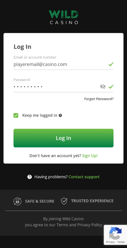 Best Real Money Casino Apps Registration Step 2