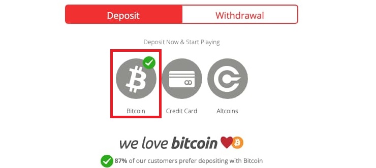 BetOnline Cashier Bitcoin