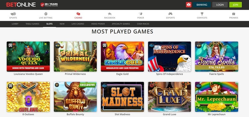 BetOnline Casino - Best Real Money Slots Apps