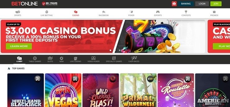 BetOnline Crypto Gambling Site