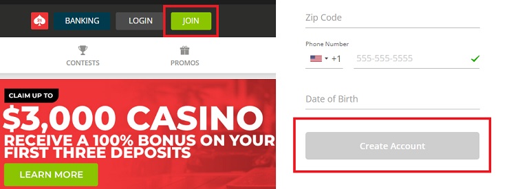 BetOnline - Sign Up at crypto gambling site