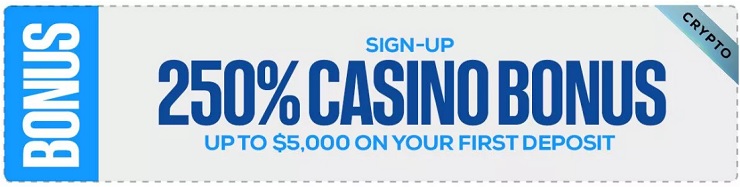 BetUS 250% Crypto Gambling Bonus