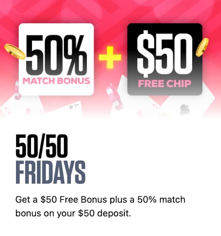 BetUS Casino 50:50 Fridays Bonus