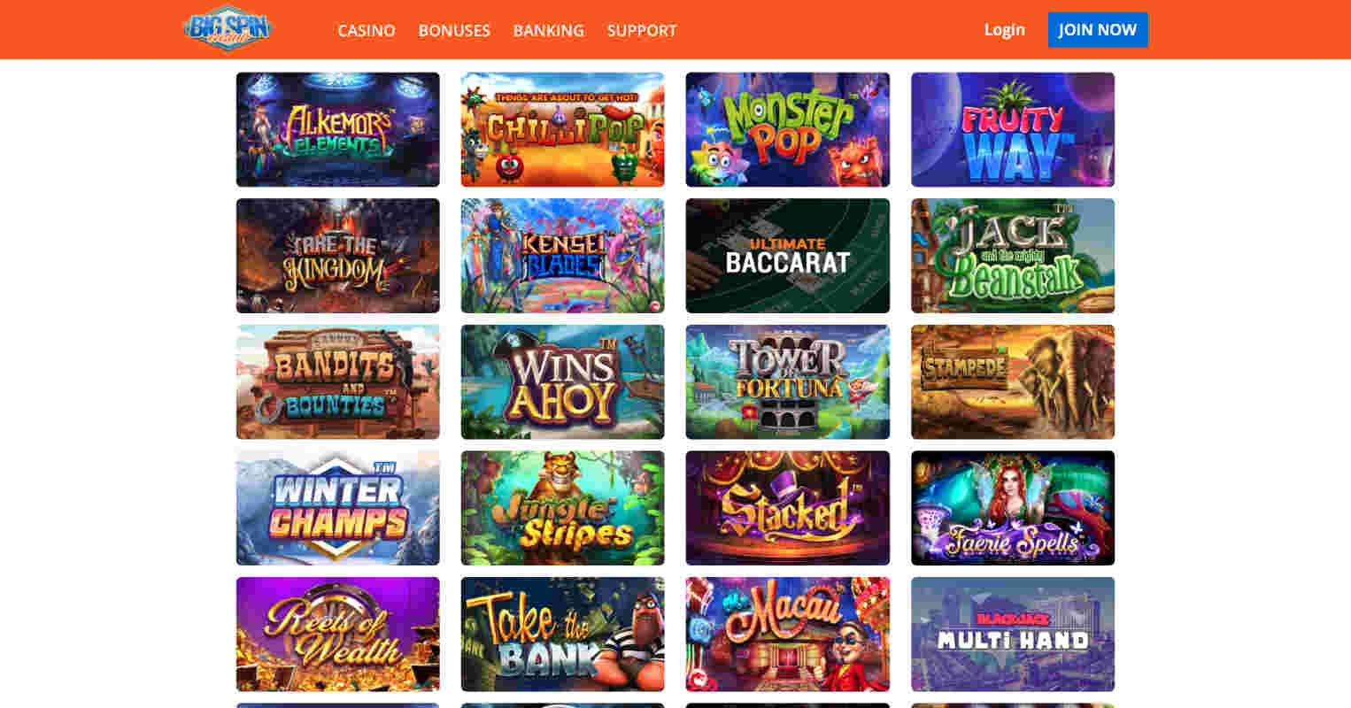 BigSpin Casino Games