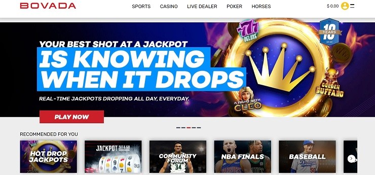 Bovada Crypto Gambling Site