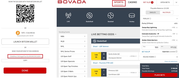 Bovada Sports Bets