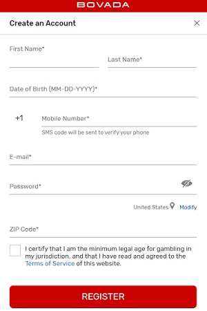 Bovada bitcoin sportsbook - Registration Form