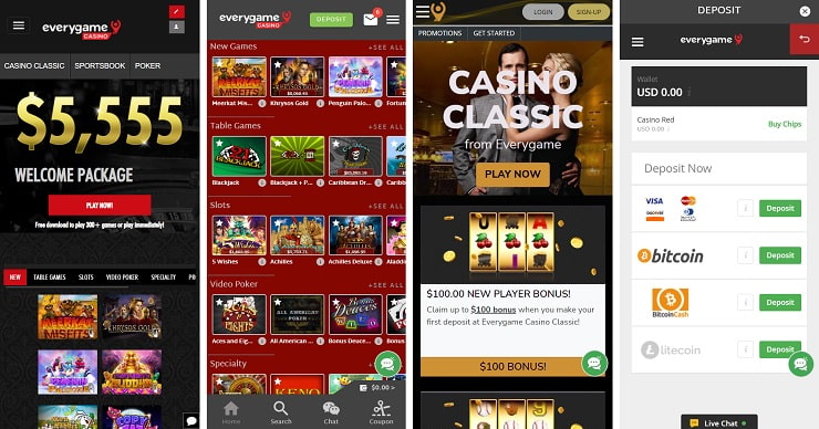 Everygame Casino Mobile