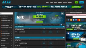 Jazz sportsbook homepage