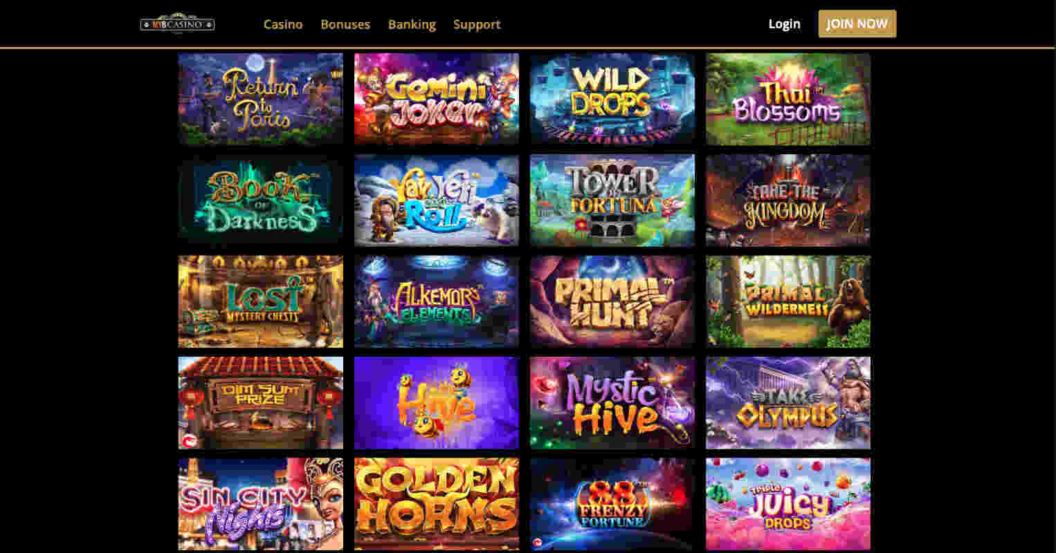 MYB Casino Online Casino Games