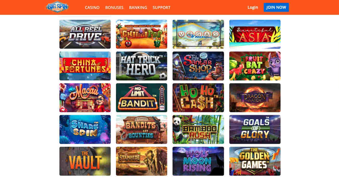 Online Casino BigSpin