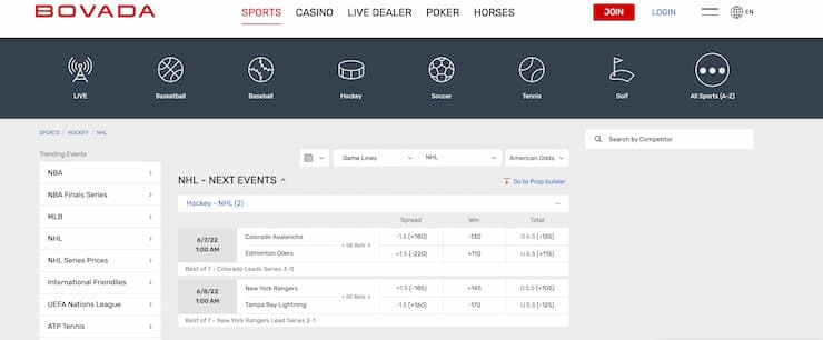 bovada - california sports betting site