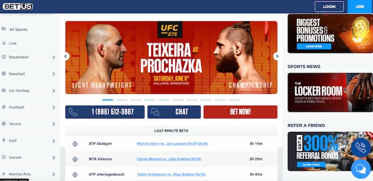 betus UFC FL sports betting online