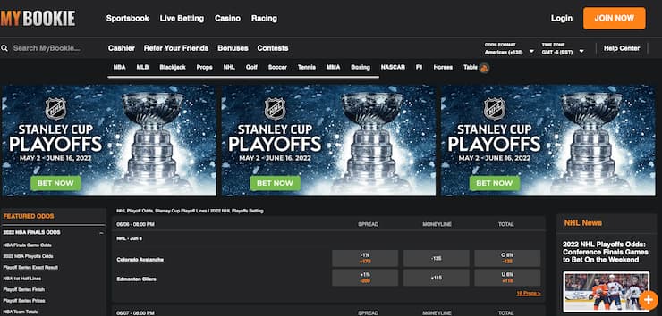 MyBookie sportsbook for MA players