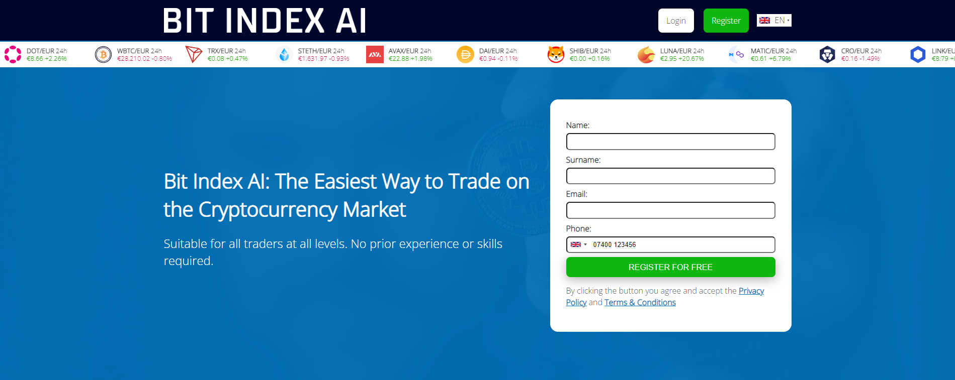 BitIndex AI crypto trading bot