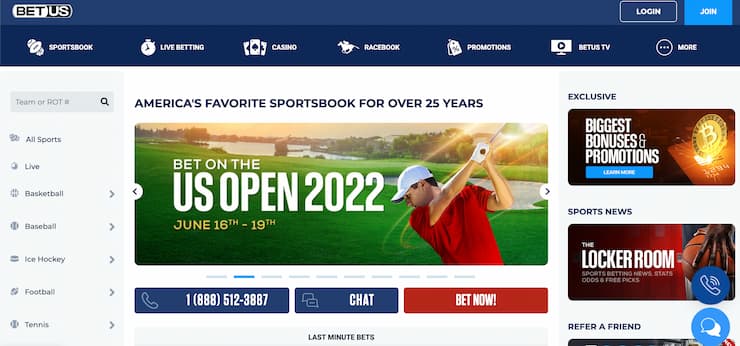 betus oh sports betting site - US Open betting odds