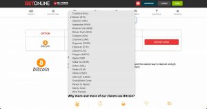 BetOnline Payment Options