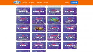 BigSpin Casino Table Games