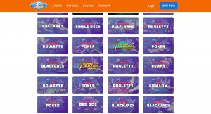 BigSpin Casino Table Games